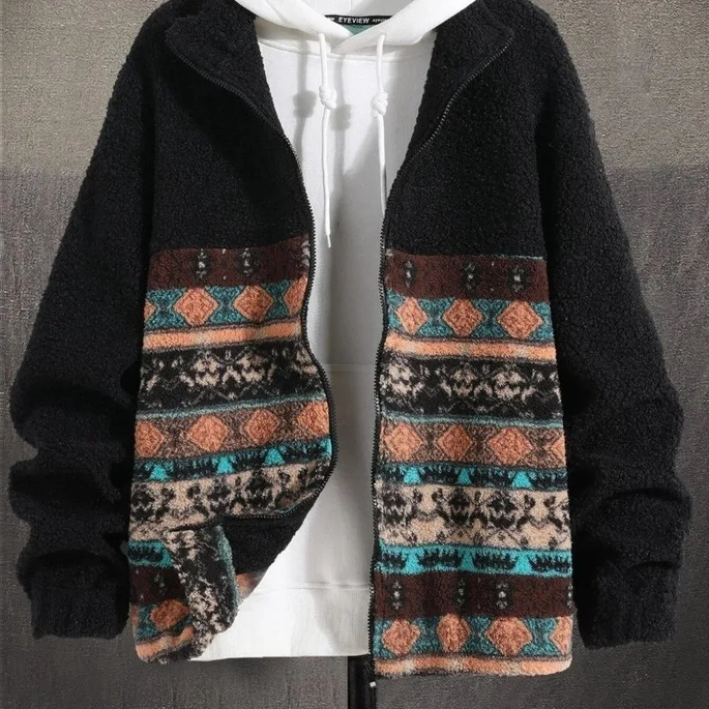 Black Mens Hooded Jacket